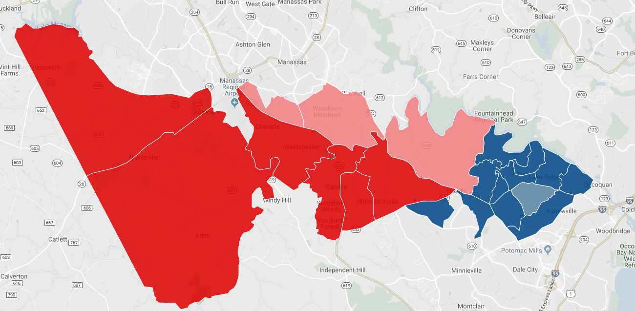 A map of the 51st District - 2017 election results